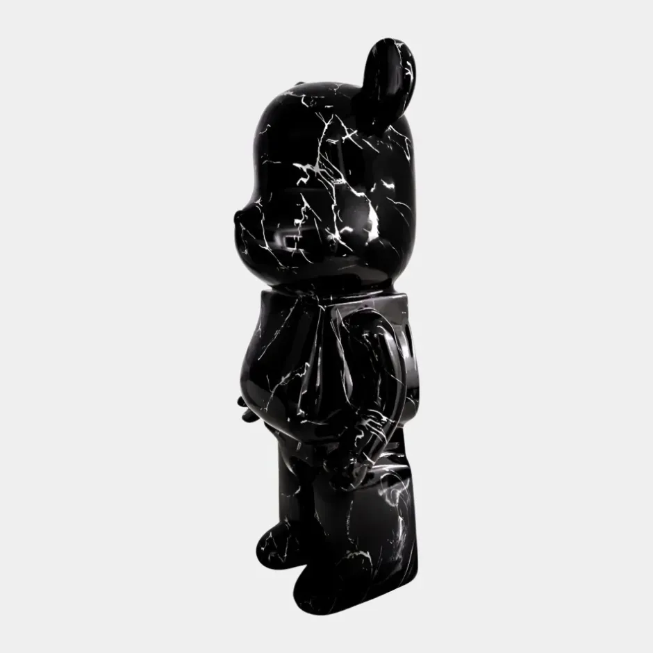 Statues & Sculptures Table Top|Floor Standing^Aero Bear 50cm Black Resin Indoor Sculpture
