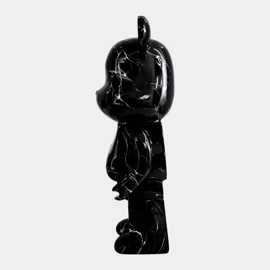 Statues & Sculptures Table Top|Floor Standing^Aero Bear 50cm Black Resin Indoor Sculpture