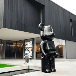 Statues & Sculptures Floor Standing|Animals^Aero Bear 135cm Black Resin Indoor Sculpture