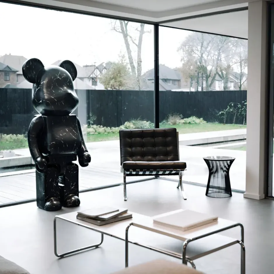 Statues & Sculptures Floor Standing|Animals^Aero Bear 135cm Black Resin Indoor Sculpture