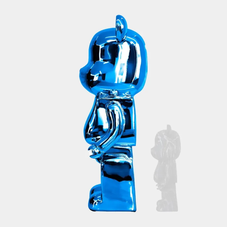 Statues & Sculptures Floor Standing|Animals^Aero Bear 135cm Blue Resin Indoor Sculpture