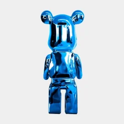 Statues & Sculptures Table Top|Floor Standing^Aero Bear 50cm Blue Resin Indoor Sculpture