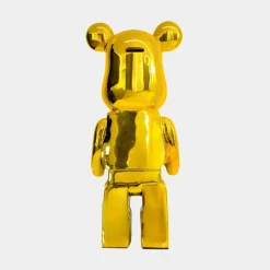 Statues & Sculptures Table Top|Floor Standing^Aero Bear 50cm Gold Resin Indoor Sculpture