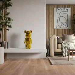 Statues & Sculptures Table Top|Floor Standing^Aero Bear 50cm Gold Resin Indoor Sculpture