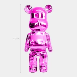 Statues & Sculptures Table Top|Floor Standing^Aero Bear 50cm Pink Resin Indoor Sculpture