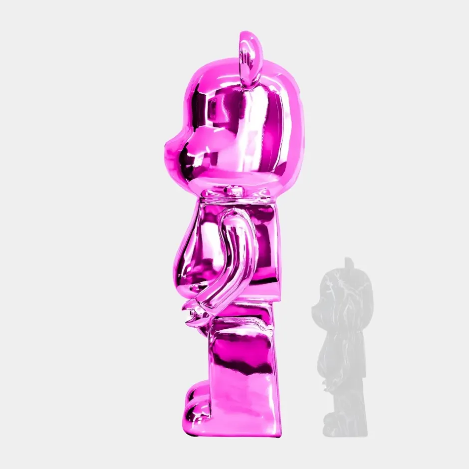 Statues & Sculptures Floor Standing|Animals^Aero Bear 135cm Pink Resin Indoor Sculpture