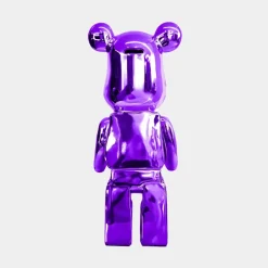 Statues & Sculptures Table Top|Floor Standing^Aero Bear 50cm Purple Resin Indoor Sculpture