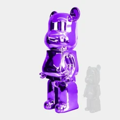 Statues & Sculptures Floor Standing|Animals^Aero Bear 135cm Purple Resin Indoor Sculpture