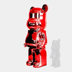 Statues & Sculptures Floor Standing|Animals^Aero Bear 135cm Red Resin Indoor Sculpture