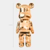 Statues & Sculptures Table Top|Floor Standing^Aero Bear 50cm Rose Gold Resin Indoor Sculpture