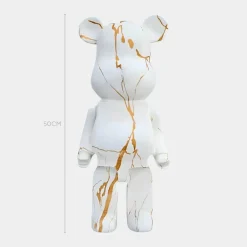 Statues & Sculptures Table Top|Floor Standing^Aero Bear 50cm White Resin Indoor Sculpture
