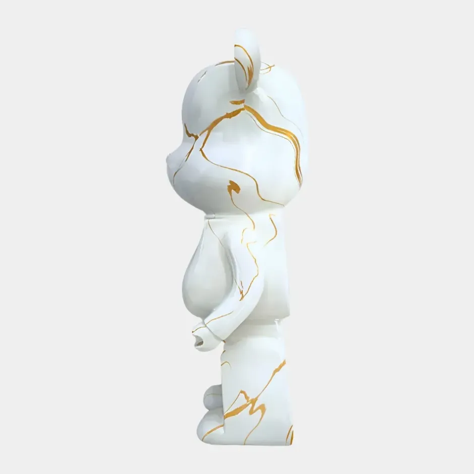 Statues & Sculptures Table Top|Floor Standing^Aero Bear 50cm White Resin Indoor Sculpture