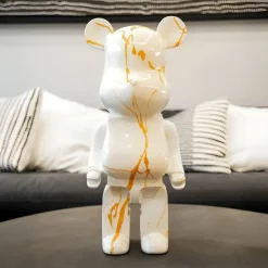 Statues & Sculptures Table Top|Floor Standing^Aero Bear 50cm White Resin Indoor Sculpture