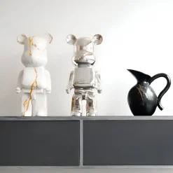 Statues & Sculptures Table Top|Floor Standing^Aero Bear 50cm White Resin Indoor Sculpture