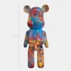 Statues & Sculptures Table Top|Floor Standing^Aero Bear Colourburst 50cm Resin Indoor Sculpture