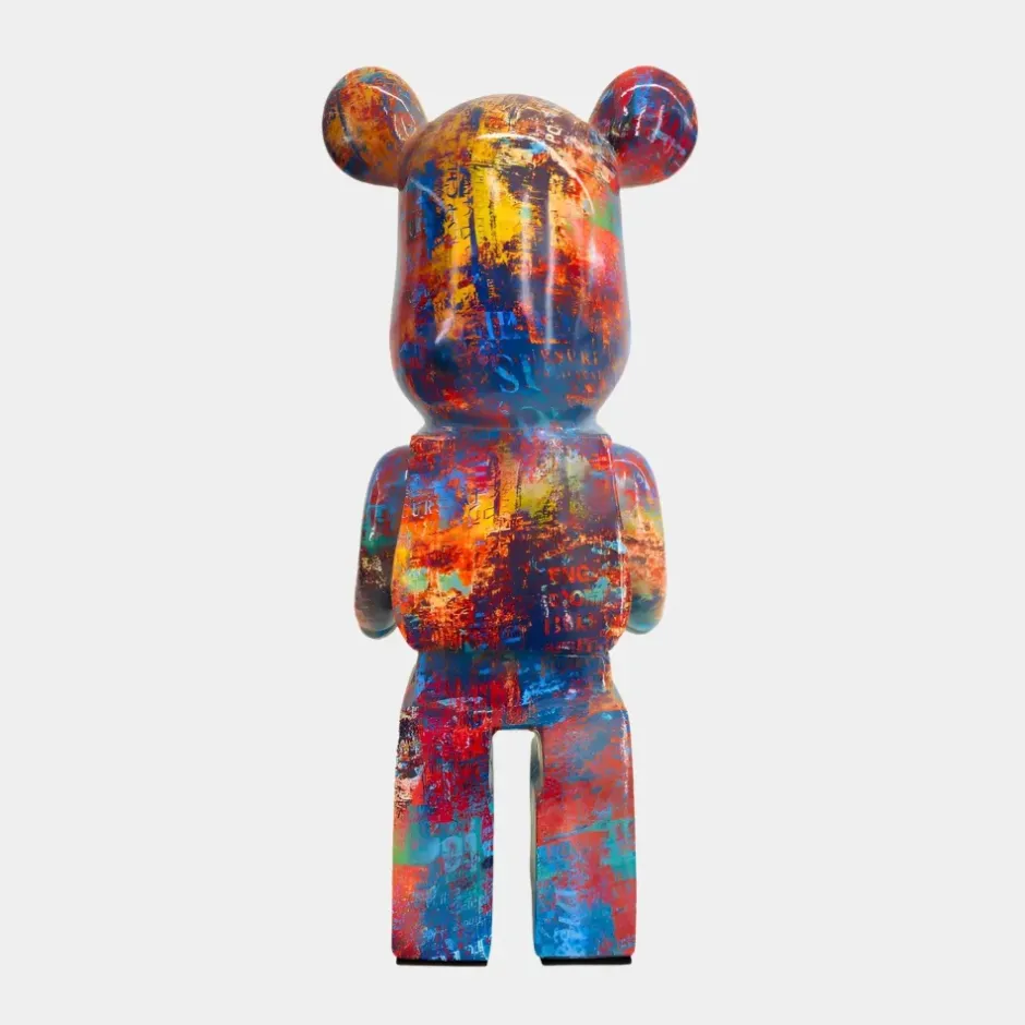 Statues & Sculptures Table Top|Floor Standing^Aero Bear Colourburst 50cm Resin Indoor Sculpture