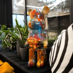 Statues & Sculptures Table Top|Floor Standing^Aero Bear Colourburst 50cm Resin Indoor Sculpture