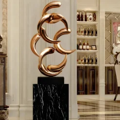 Statues & Sculptures Table Top|Floor Standing^Aero Stream 74cm Bronze Metal Indoor Sculpture v2