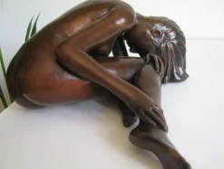 Statues & Sculptures Figurative|Table Top^Alessandra Figurine Bronze Indoor Sculpture