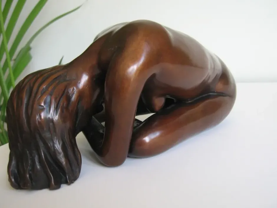 Statues & Sculptures Figurative|Table Top^Alessandra Figurine Bronze Indoor Sculpture