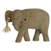 Statues & Sculptures Table Top|Animals^Ancient Elephant 31cm Wood Indoor Statue