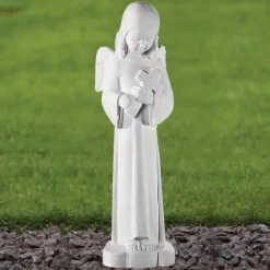 Statues & Sculptures Angel^Angel 50cm Marble Resin Garden Statue
