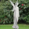 Statues & Sculptures Angel^Angel 183cm Marble Resin Garden Statue