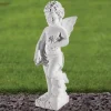 Statues & Sculptures Angel^Angel 44cm Marble Resin Garden Statue