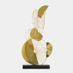 Statues & Sculptures Table Top|Floor Standing^Arc Aeon 93cm Gold Metal Indoor Sculpture