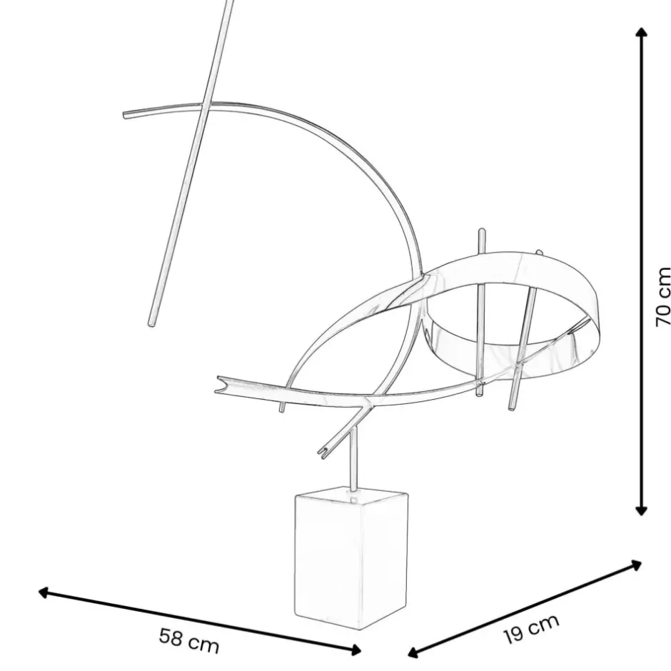 Statues & Sculptures Table Top|Abstract^Art of Noise 70cm Abstract Metal Indoor Sculpture