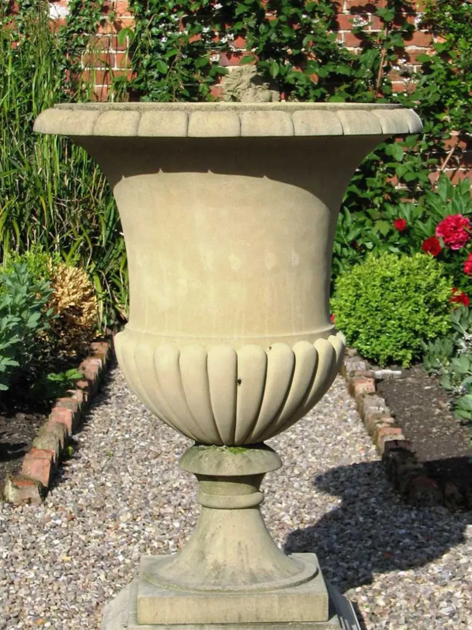 Statues & Sculptures Large|Round^Artemis Vase Stone Garden Planter