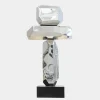 Statues & Sculptures Table Top|Floor Standing^Astrolith 89cm Silver Metal Indoor Sculpture v3