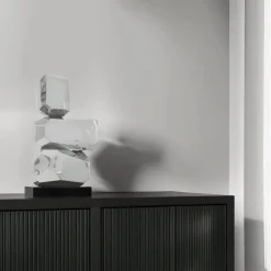 Statues & Sculptures Table Top|Abstract^Astrolith 73cm Silver Metal Indoor Sculpture v2