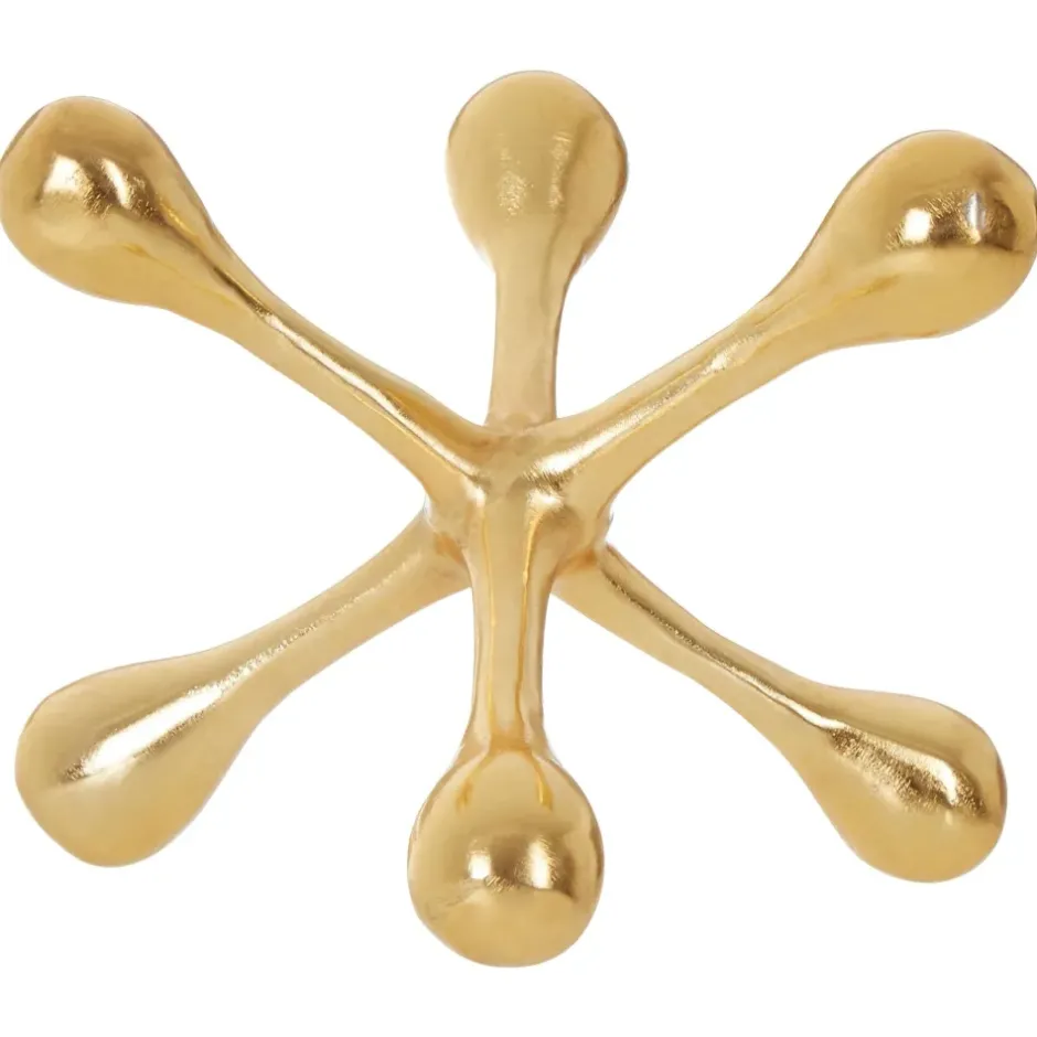 Statues & Sculptures Table Top|Abstract^Atomic Bloom 16cm Gold Metal Indoor Sculpture