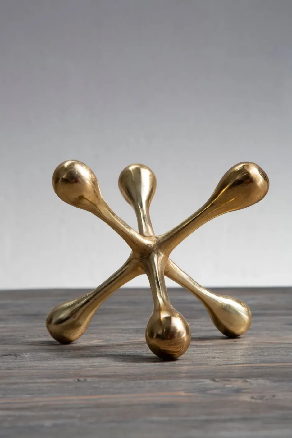 Statues & Sculptures Table Top|Abstract^Atomic Bloom 16cm Gold Metal Indoor Sculpture