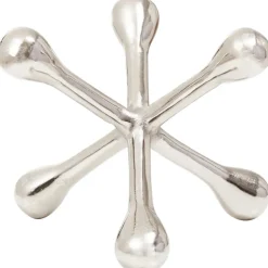 Statues & Sculptures Table Top|Abstract^Atomic Bloom 14cm Silver Metal Indoor Sculpture