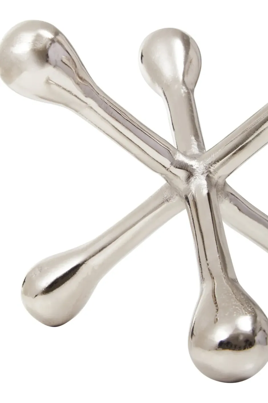 Statues & Sculptures Table Top|Abstract^Atomic Bloom 14cm Silver Metal Indoor Sculpture