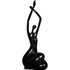 Statues & Sculptures Figurative|Table Top^Awakened Grace 32cm Black Resin Indoor Sculpture