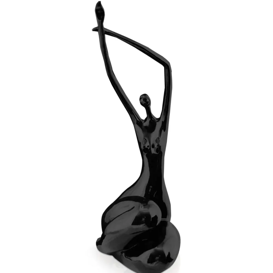 Statues & Sculptures Figurative|Table Top^Awakened Grace 54cm Black Resin Indoor Sculpture
