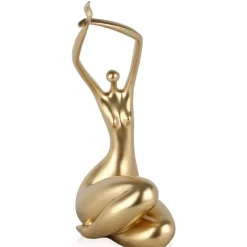 Statues & Sculptures Figurative|Table Top^Awakened Grace 54cm Gold Resin Indoor Sculpture