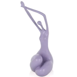 Statues & Sculptures Figurative|Table Top^Awakened Grace 32cm Violet Resin Indoor Sculpture