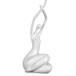 Statues & Sculptures Figurative|Table Top^Awakened Grace 32cm White Resin Indoor Sculpture