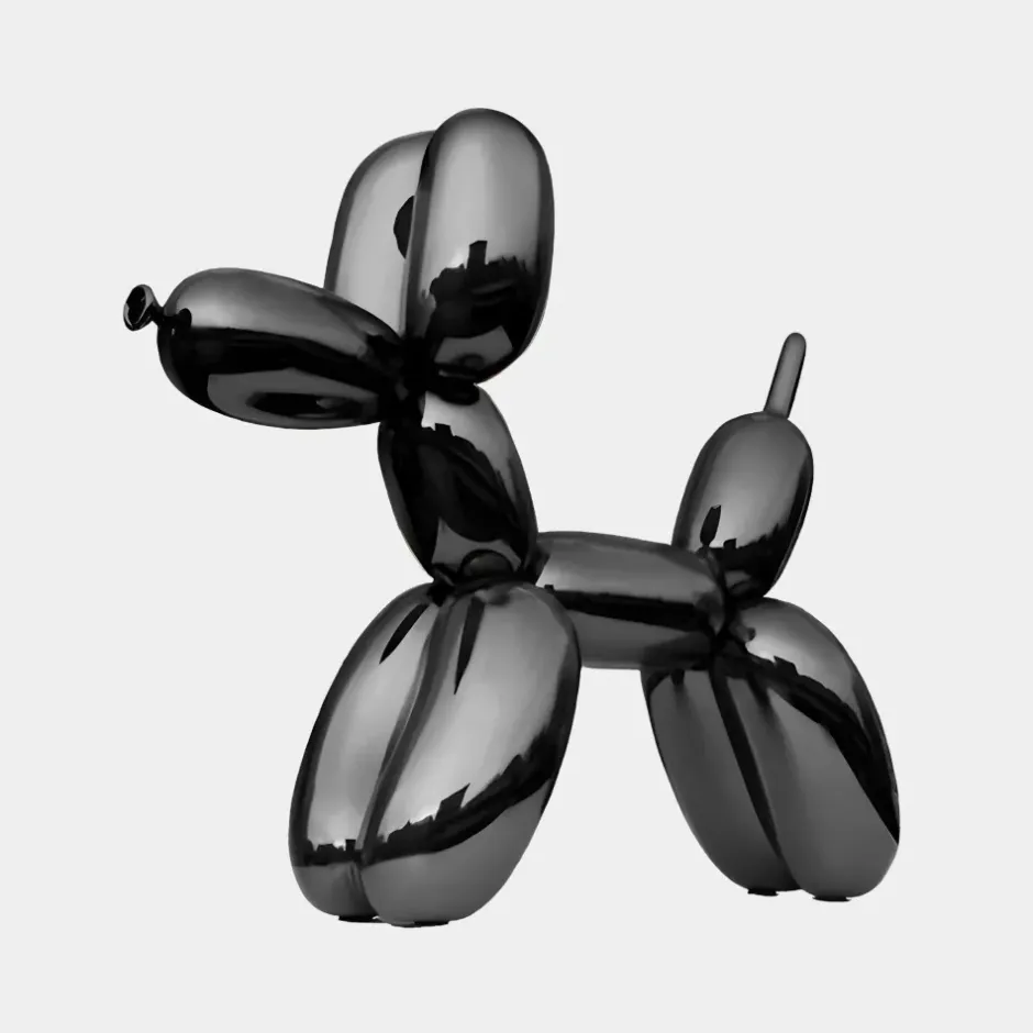 Statues & Sculptures Floor Standing|Balloon Dogs^Balloon Dog 80cm Black Fibreglass Indoor Sculpture