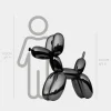 Statues & Sculptures Floor Standing|Balloon Dogs^Balloon Dog 100cm Black Metal Garden Sculpture