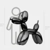 Statues & Sculptures Floor Standing|Balloon Dogs^Balloon Dog 130cm Black Metal Garden Sculpture
