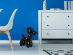 Statues & Sculptures Table Top|Floor Standing^Balloon Dog 46cm Black Resin Indoor Sculpture