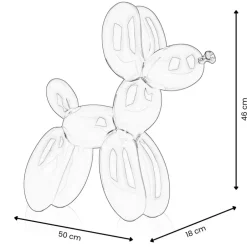 Statues & Sculptures Table Top|Floor Standing^Balloon Dog 46cm Black Resin Indoor Sculpture