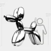 Statues & Sculptures Giant|Floor Standing^Balloon Dog 200cm Chrome Fibreglass Indoor Sculpture