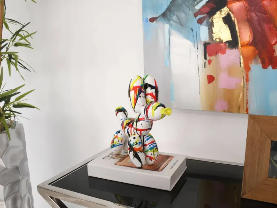 Statues & Sculptures Table Top|Balloon Dogs^Balloon Dog 27cm Multicoloured Resin Indoor Sculpture