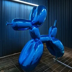 Statues & Sculptures Giant|Floor Standing^Balloon Dog 200cm Ocean Blue Metal Garden Sculpture
